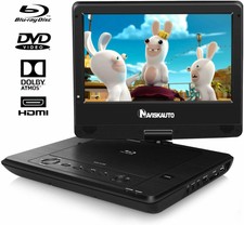 NAVISKAUTO 10.1" Full HD Portable Blu-ray & DVD Player with HDMI​​​​​​​ Output