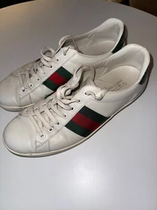 GUCCI Ace Green/Red Web Sneakers Mens 11 US (44 EU) - Picture 1 of 5