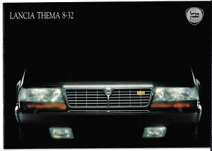 Brochure de vente sur le marché italien Lancia Thema 8.32 1989-91