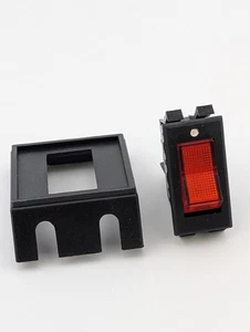 SPST-Wippschalter und Montageplatte unter dem Armaturenbrett - Bild 1 von 2