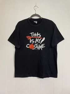 Vintage Halloween “This Is My Costume” T-shirt Single Stitch Sz XL Black Pumpkin - Picture 1 of 5