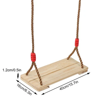 Adult/Children Wooden Swing Hanging Amusement Equipment Accessory For Kit - Image 1 of 4