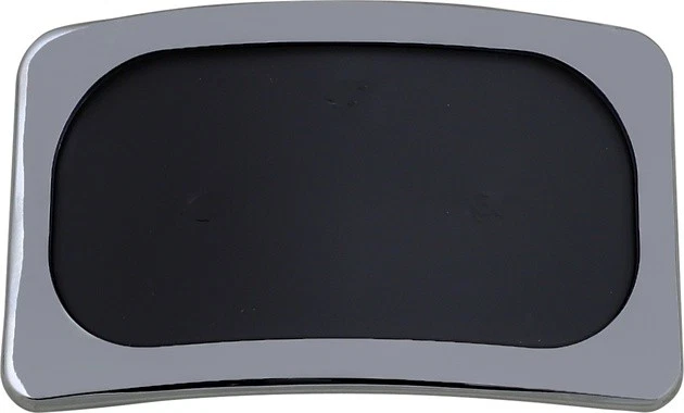 Baron Curved Laydown License Plate Frame Chrome for Yamaha Stratoliner/Roadliner - Image 1 of 1