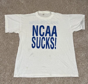 VTG UNLV Rebels T Shirt Single Stitch USA Made XL NCAA Sucks Rebels #1 Bootleg - Picture 1 of 9