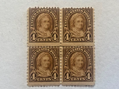 1925 Martha Washington 4c # 585 block of 4 MNH, OG - Image 1 of 2