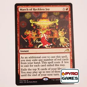 March of Reckless Joy - Kamigawa Neon Dynasty - Rare R 154/302 - (Very Good C... - Picture 1 of 1