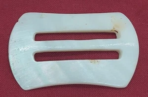 Hebilla deslizante rectangular redondeada madreperla vintage 1" x 1,5" - Imagen 1 de 4