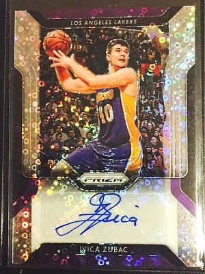 2018-19 Prizm Ivica Zubac Fast Break Prizm Refractor Autograph - Image 1 of 3