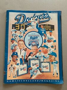 1978 Los Angeles Dodgers Baseball Program Steve Garvey Ron Cey Davey Lopes