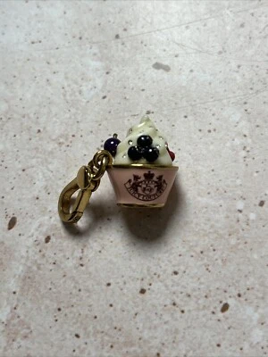 Juicy Couture Yogur Congelado Bayas Dije Cuelga Dorado Jugado Vacaciones Navidad Foto 1 de 4