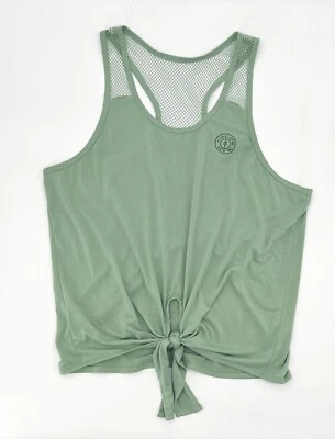 Camisa de Gimnasio Golds Para Mujer Grande Verde Camiseta sin Mangas Avance Recortada Entrenamiento Gimnasio Foto 1 de 4