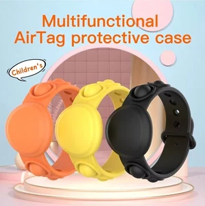Support pour AirTag pour les enfants de 3 à 10 ans avec Boutons Pop etui air tag - Photo 1 sur 7