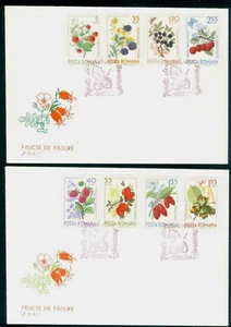1964 Forest Fruits,Buterflies,Spider,Insects,Rose hip,Hazelnuts,Romania,2361,FDC - Picture 1 of 2