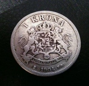 Sweden Krona, 1904 Silver - Picture 1 of 4