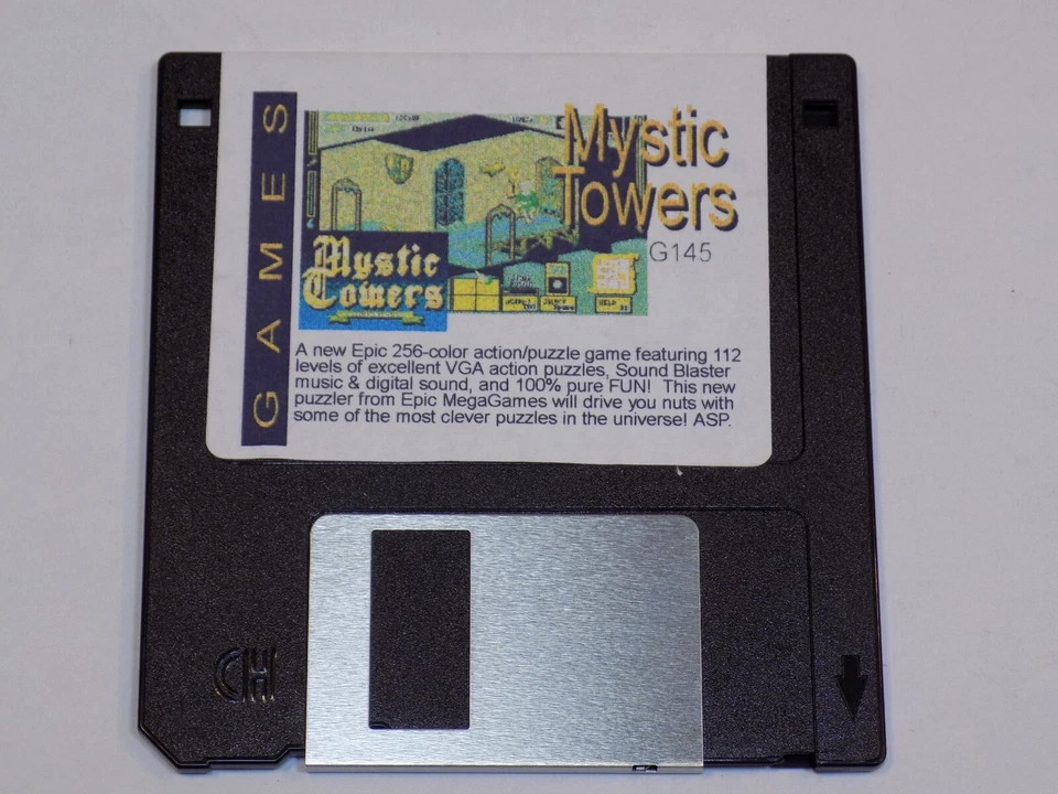 Mystic Towers G145 Game Vintage Software 3.5 Disk Windows PC Computer Program - Image 1 of 1