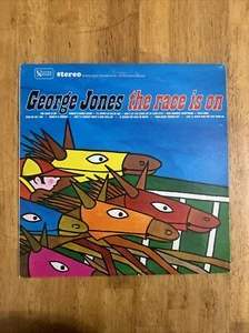 George Jones The Race Is On Vinyl LP UAL 3422 Record Album Horse Jacket - Imagen 1 de 4