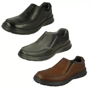 Zapatos de cuero sin cordones para hombre CLARKS Cotrell Free - Imagen 1 de 19