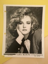 Lisa Blount #3 , original vintage talent agency headshot photo W/ Credits