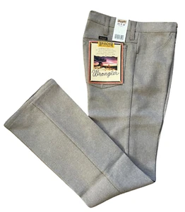Neu mit Etikett Wrangler® Wrancher Herrenhose meliert hellbraun 82HT Polyester mehrere Größen - Bild 1 von 4
