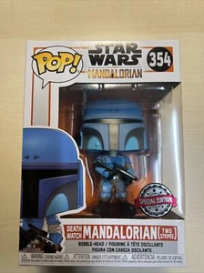 Funko Pop! The Mandalorian (Two Stripes) Death Watch Star Wars Vinyl 354 Figure - Imagen 1 de 6