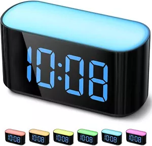 Digital Alarm Clock for Bedrooms - Large Display Easy to Read Across The Room - Picture 1 of 8