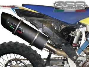 Husqvarna FE 350 2014 Terminale Scarico GPR Furore Nero Omologato Exhaust Nuovo - Foto 1 di 5