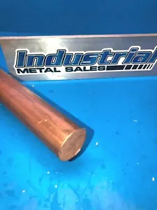 1-1/4" Diameter x 12"-Long 110 Copper Round Rod-- 1.250" Diameter LATHE STOCK - Picture 1 of 1