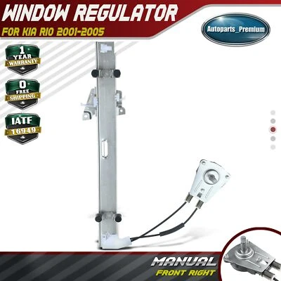 Regulador de janela manual sem motor para Kia Rio 2001-2005 passageiro dianteiro direito - Imagem 1 de 4