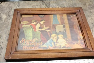 FOTO DE HOGAR DULCE HOGAR VINTAGE AÑOS 30 EN MARCO DE MADERA 6C2 Foto 1 de 4