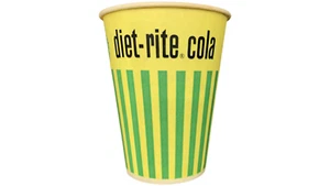 Diet Rite Soda Cup Vintage Original Waxed Salesman Sample 1960's NOS unbenutzt - Bild 1 von 1