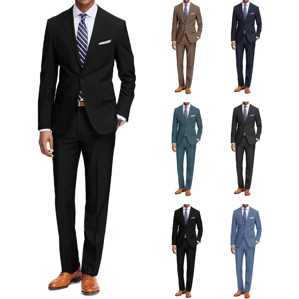Men's Two Piece Classic Regular Fit Suits - Image 1 of 4