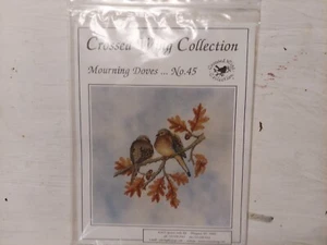 Mourning Doves by Crossed Wings Collection cross stitch pattern + Storm Fabric - Picture 1 of 6