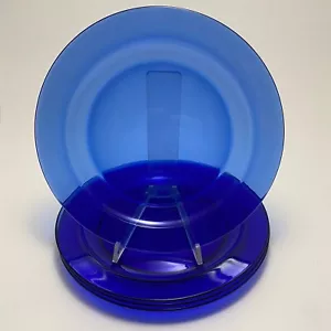 Arcoroc Saphir Glass Dinner Plates | Cobalt Blue | 9.25" | Set of 4 | ASBDP-1 - Picture 1 of 11