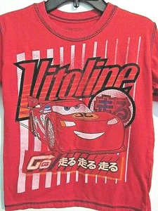 DISNEY BOYS PIXAR CARS RED SHIRT SIZE 6/7 - Picture 1 of 5