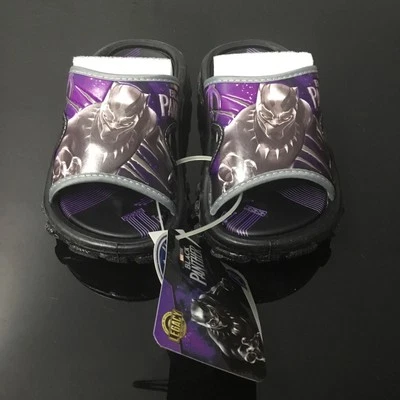 Marvel Black Panther Kids Slides Size 10.5 (17cm) - Image 1 of 4