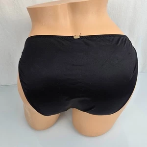 Mutandine bikini Jessica Simpson seconda pelle raso lucido scivoloso nero L 7 - Foto 1 di 7