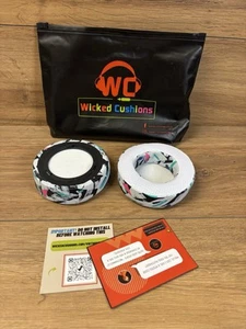 Almohadilla para auriculares Wicked Cushions Freeze para CORSAIR VIRTUOSO AÑOS 90 BLANCO UK bx4 - Imagen 1 de 5