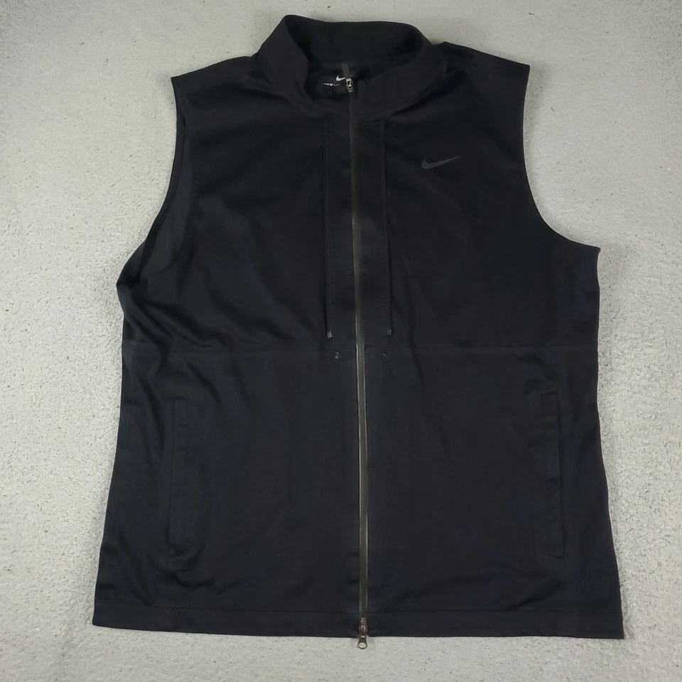 Nike жилет мужской размер XL черный Hypershield полный молнии зимняя ветровка - Изображение 1 из 4