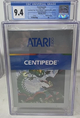 Centipede Atari 5200 New SEALED 9.2 CGC Graded AAA++silver Box - Image 1 of 2