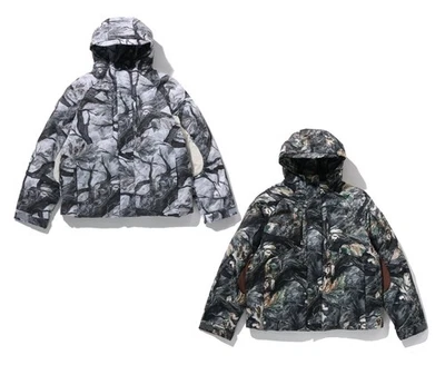 A BATHING APE Men's TREE EDGE CAMO METAL LOGO DOWN JACKET 1L80144301 b - Image 1 of 4