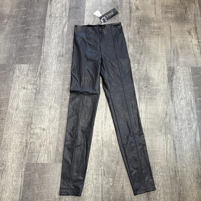 Lysse Vegan Leather Legging Small Underland Taupe Hi Waist Shaping Pull On New - Image 1 of 4