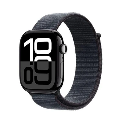 Apple Watch Series 10 GPS 46mm Jet Black Aluminium Case with Ink Sport Loop - Image 1 of 4