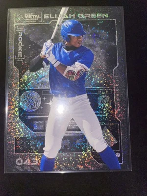 2023 Skybox Metal Universe Champions Elijah Green #043 Silver Dots /299 (RC) - Image 1 of 2