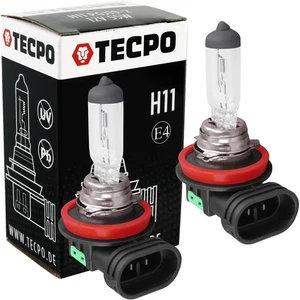 2x TECPO H11 HALOGEN AUTO-LAMPE 12V 55W GLÜHBIRNE PGJ19-2 KFZ BIRNE GLÜHLAMPE - Bild 1 von 5