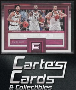 LeBron James Derrick Rose Kevin Love 2017-18 Panini Status #8 Factions Cavaliers - Imagen 1 de 2