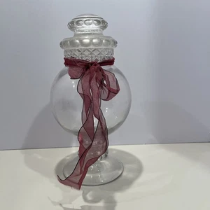 Antique Glass Apothecary Candy Globe Jar w/Lid Art Decor Lrg Tiffin Dakota? GV-4 - Picture 1 of 17