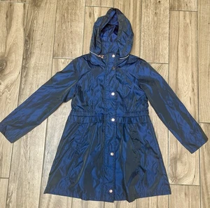 Girls Ted Baker Navy Lightweight Rain Coat Mac Jacket Age 11 Years - Picture 1 of 8