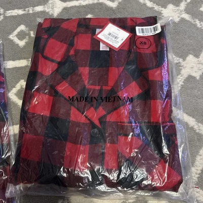 Nuevo con etiquetas Conjunto de pijama de franela a cuadros rojo búfalo de vacaciones XL Wondershop para hombre Foto 1 de 2