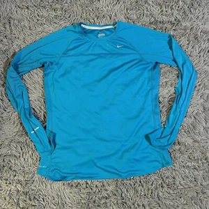 Nike Running Shirt Womens Large Blue - Picture 1 of 7
