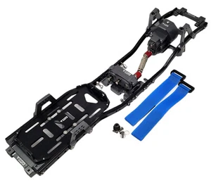 NEW NHX Alum Complete Frame Chassis Set SCX10 Black+Ti 313mm WB FREE US SHIP - Picture 1 of 9